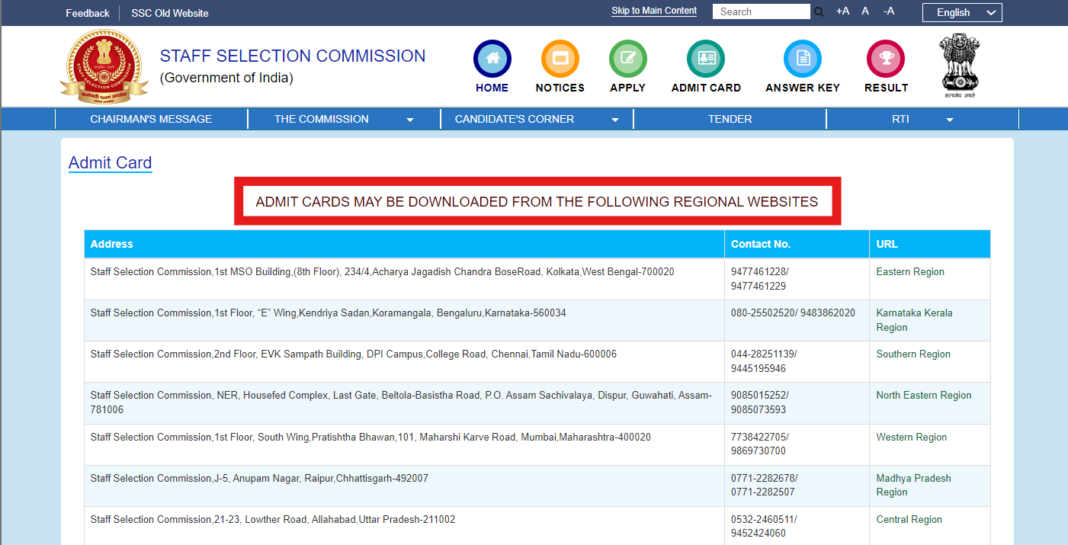 ssc-chsl-2024-tier-i-admit-cards-out-for-all-regions:-here-are-the-direct-links-to-download