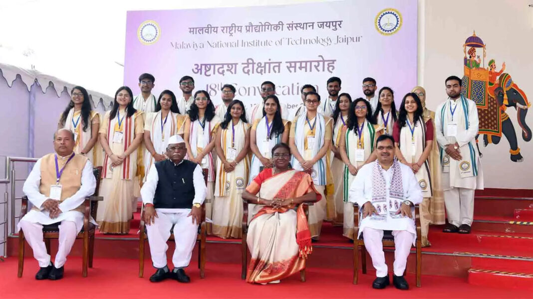 mnit-jaipur-convocation-2024:-president-murmu-highlights-role-of-technology-and-youth-in-india’s-growth