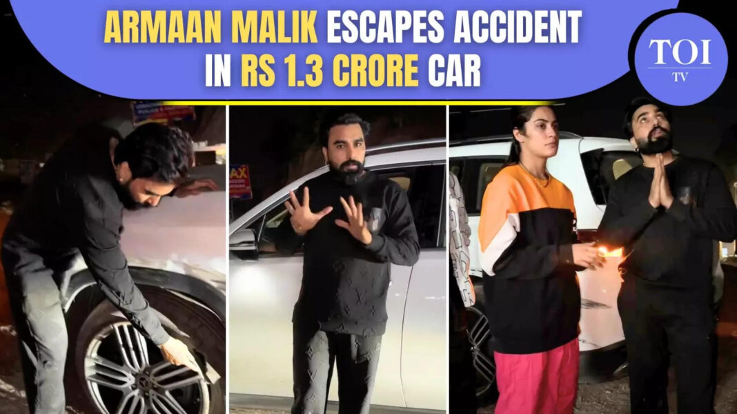 armaan-and-kritika-malik-escape-major-car-accident;-‘ghatiya-gaadi’-youtuber-slams-luxury-car-brand