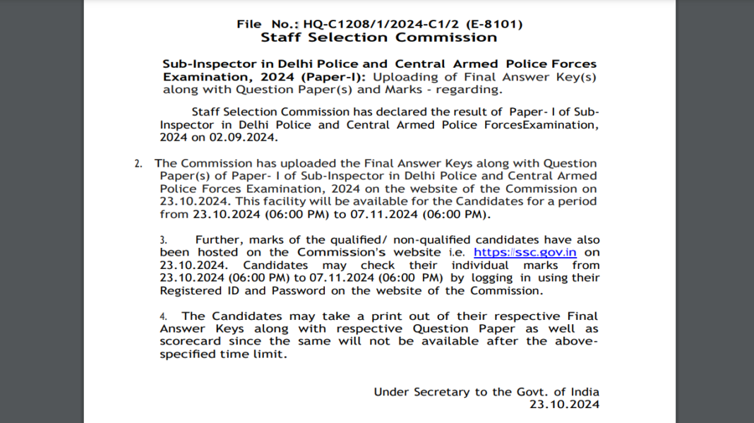 ssc-capf-2024-final-answer-key,-marks-announced-for-paper-i-at-sscgov.in:-here’s-the-direct-link-to-check