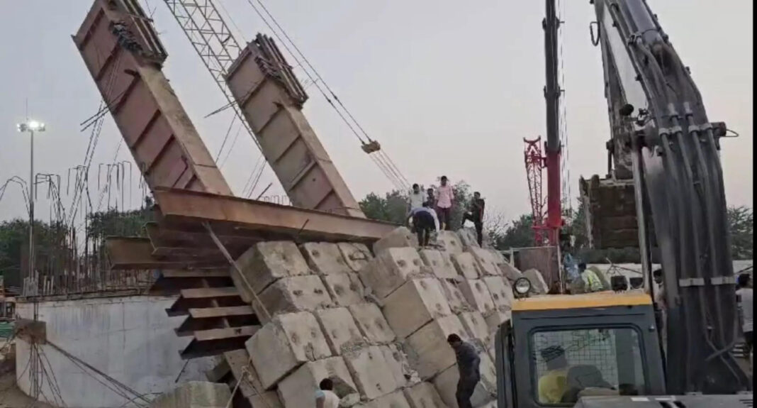 under-construction-bullet-train-bridge-collapses-in-gujarat,-several-trapped