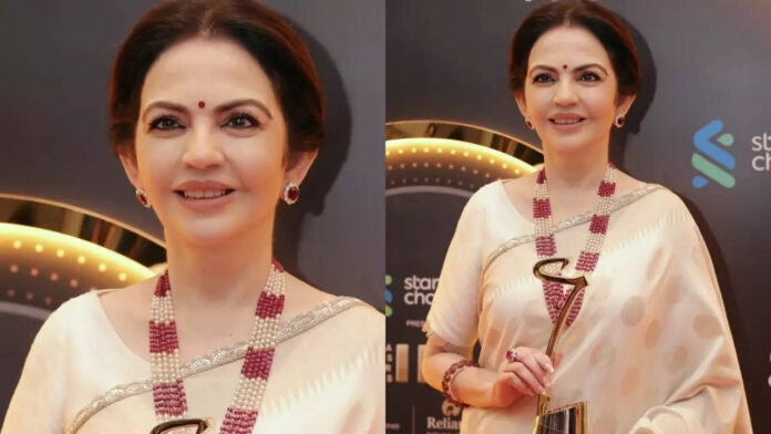 nita-ambani’s-handcrafted-kosa-silk-saree