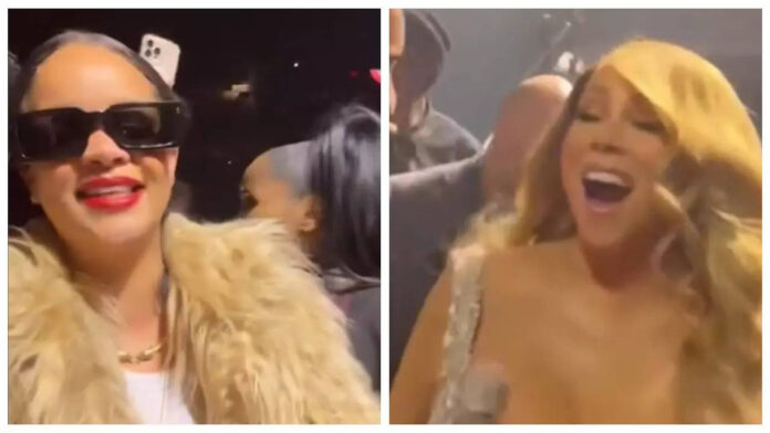 rihanna-has-an-epic-fan-moment-with-mariah-carey